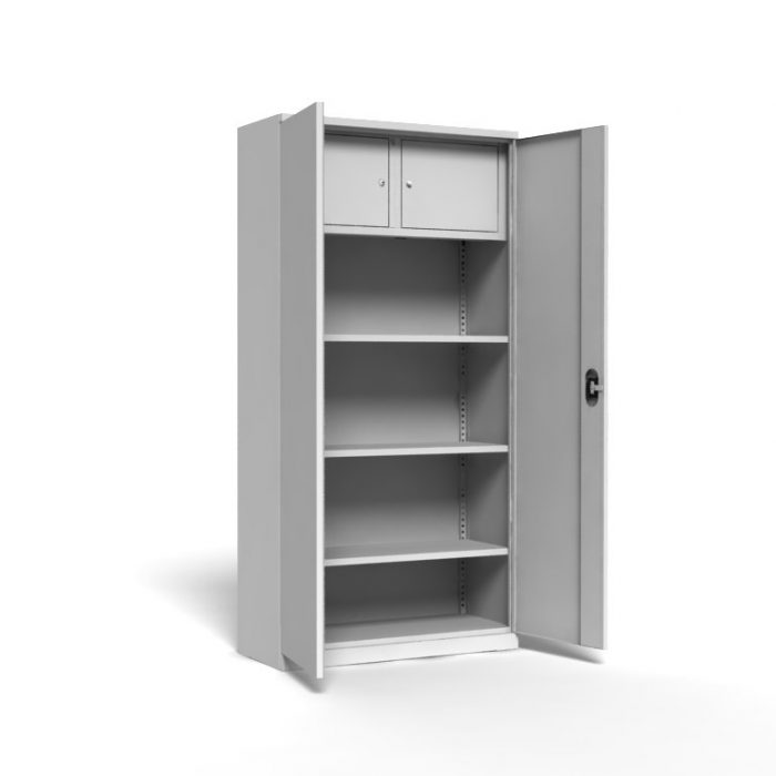 DULAP CU RAFTURI CU 2 UȘI + COMPARTIMENT INTERIOR